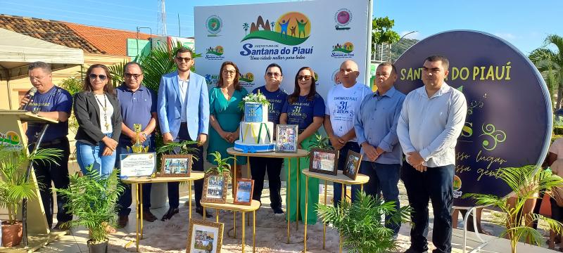 Vereadores de Santana do Piauí participam da abertura oficial da programação alusiva aos 31 anos de emancipação política do município